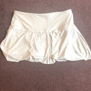 White golf skirt